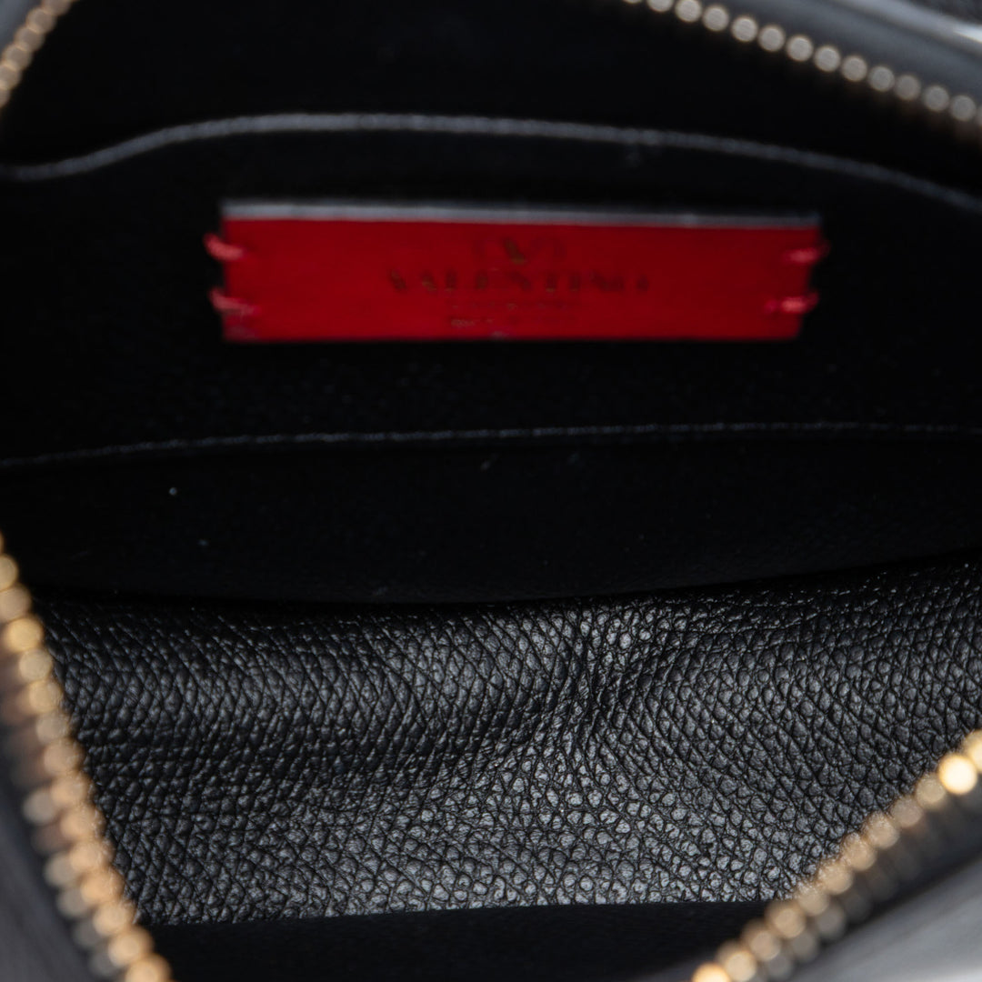 Valentino Grainy VLogo Hobo Mini Cuir de veau