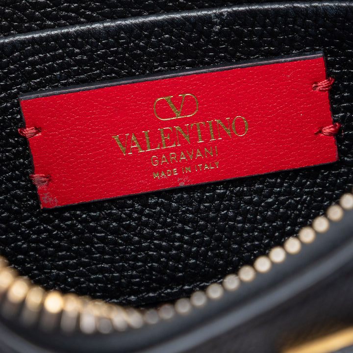 Valentino Grainy VLogo Hobo Mini Cuir de veau