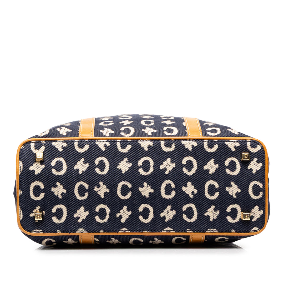 Celine C Macadam Sac Jean Bleu