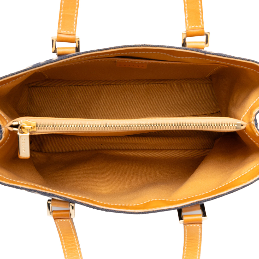 Celine C Macadam Sac Jean Bleu