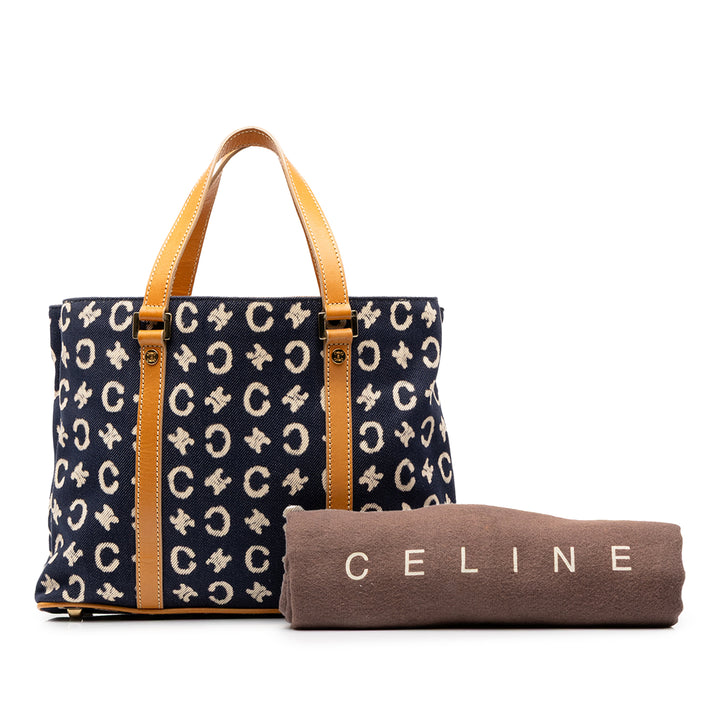 Celine C Macadam Sac Jean Bleu