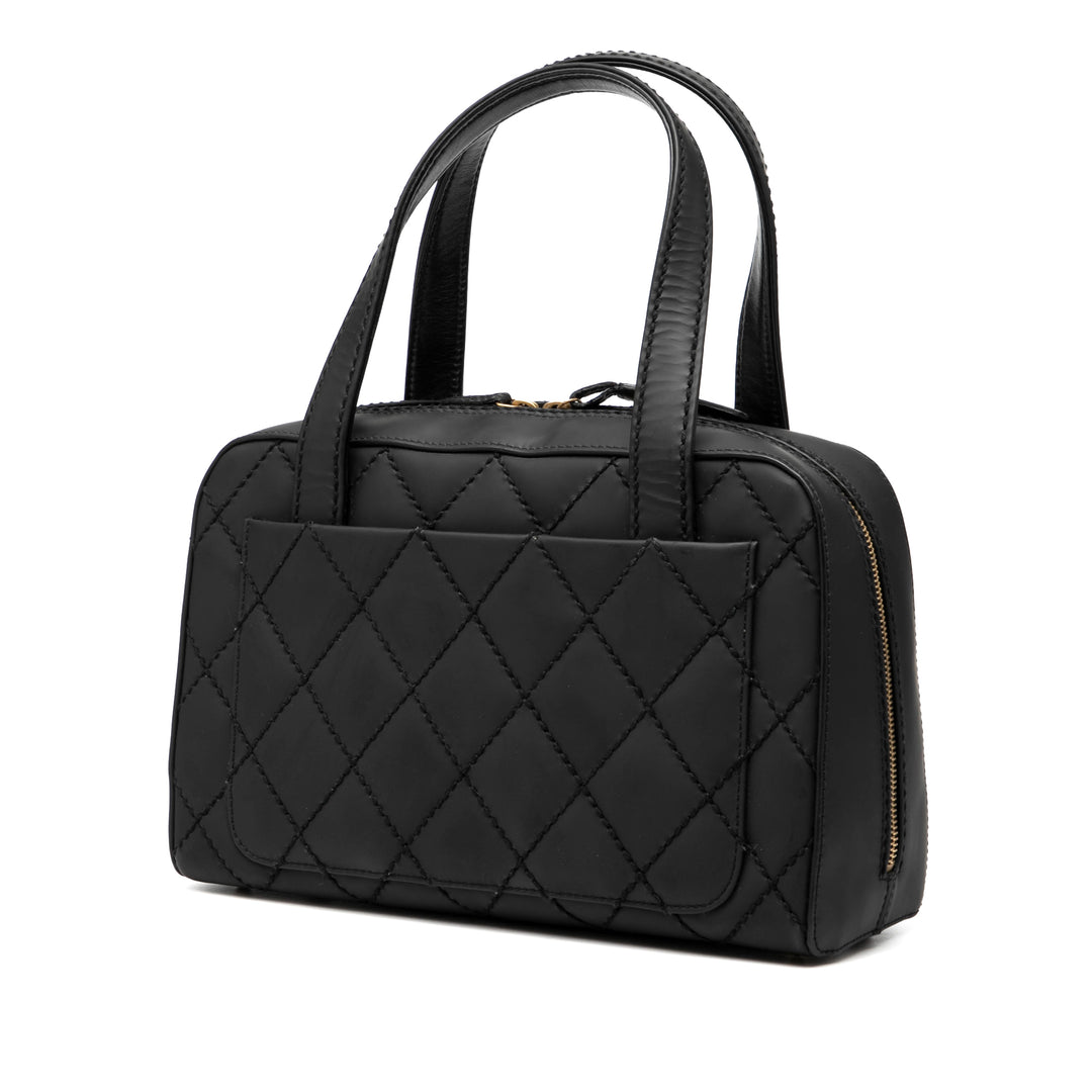 Chanel CC Matelassé Cuir de veau Wild Stitch Sac à main