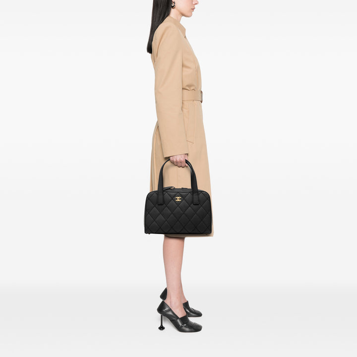 Chanel CC Matelassé Cuir de veau Wild Stitch Sac à main