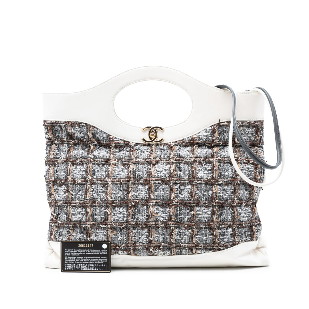 Chanel Large Tweed 31 Shopping Sac