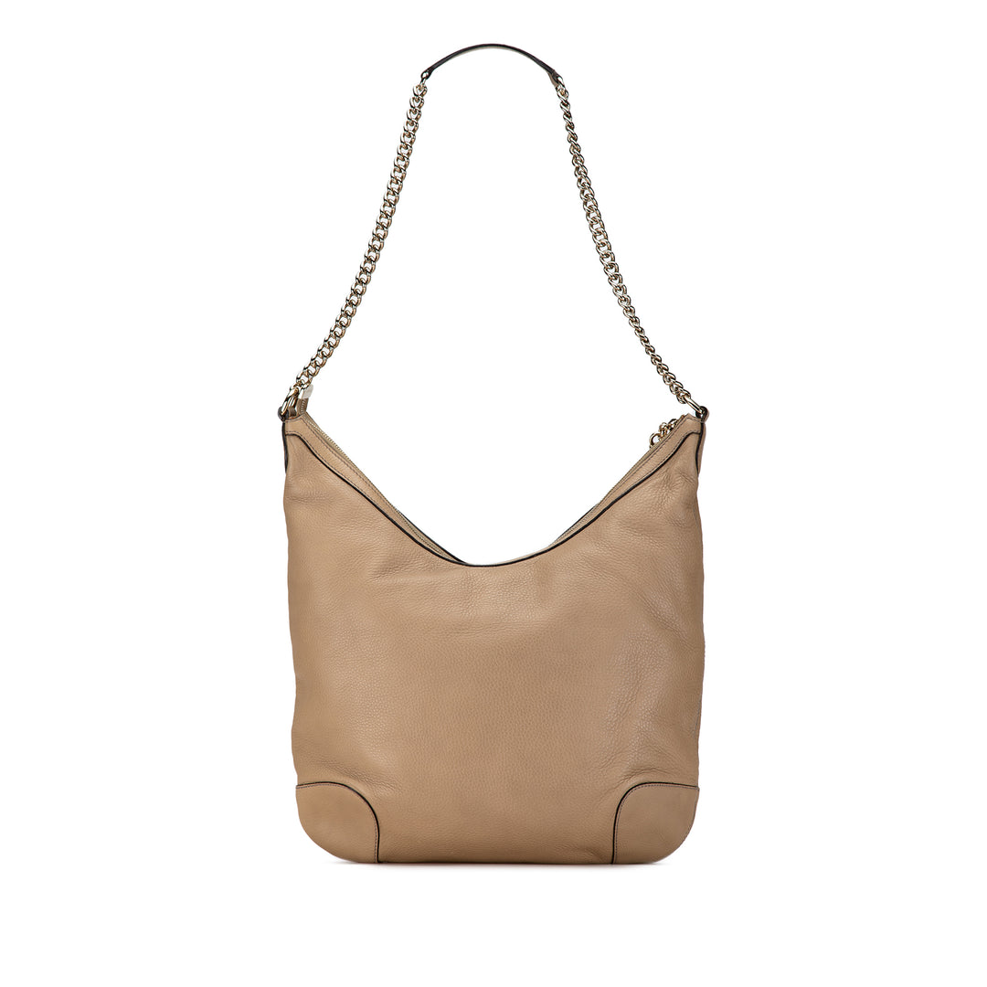 Soho Chain Hobo Bag Brown - Gaby Paris