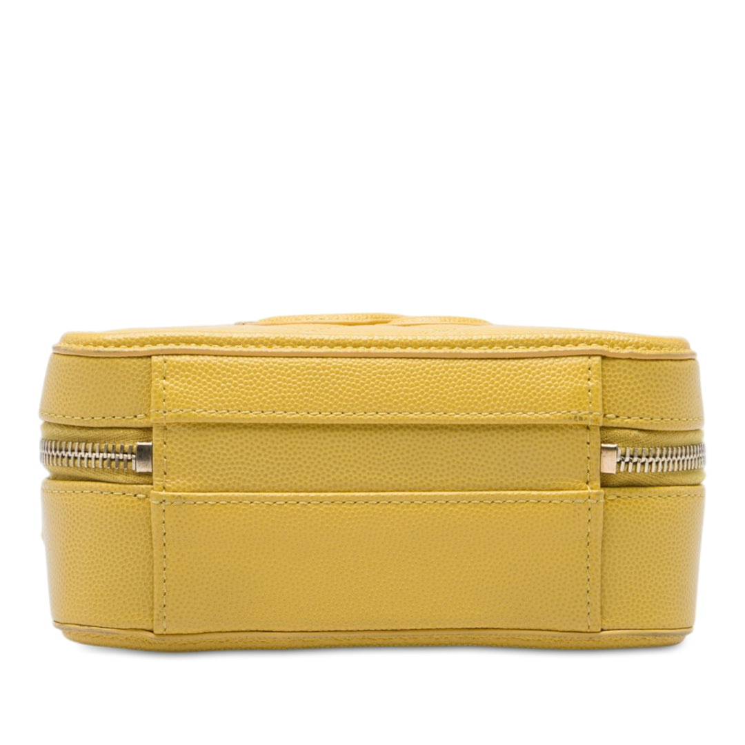CC Filigree Vanity Petit Cuir caviar Jaune