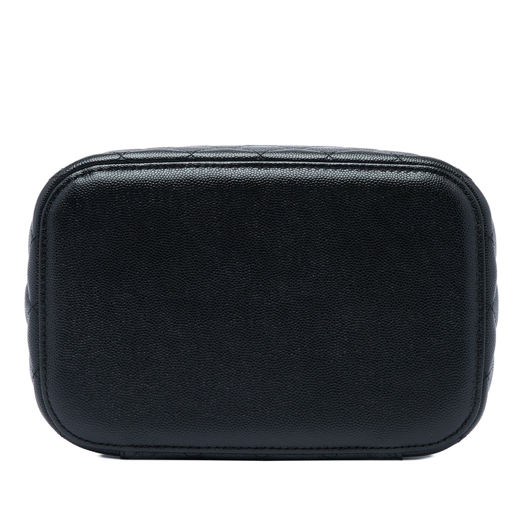 CC Matelassé Vanity Cuir caviar Noir