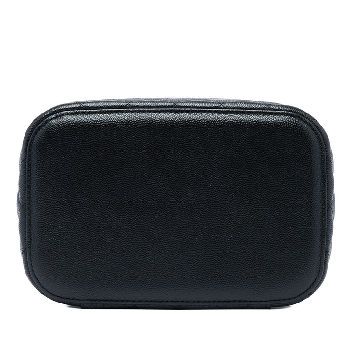 CC Matelassé Vanity Cuir caviar Noir
