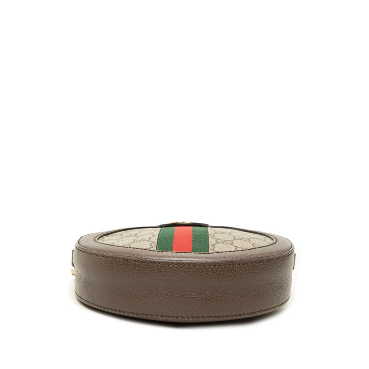 Gucci Sac bandoulière Web Ophidia Rond GG Supreme Mini Beige – vue 3 – GABY PARIS