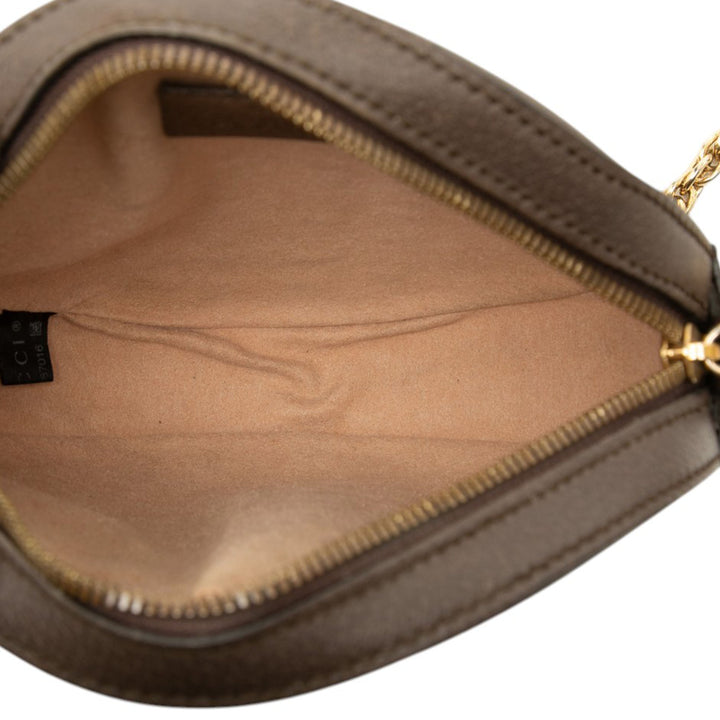 Gucci Sac bandoulière Web Ophidia Rond GG Supreme Mini Beige – vue 4 – GABY PARIS