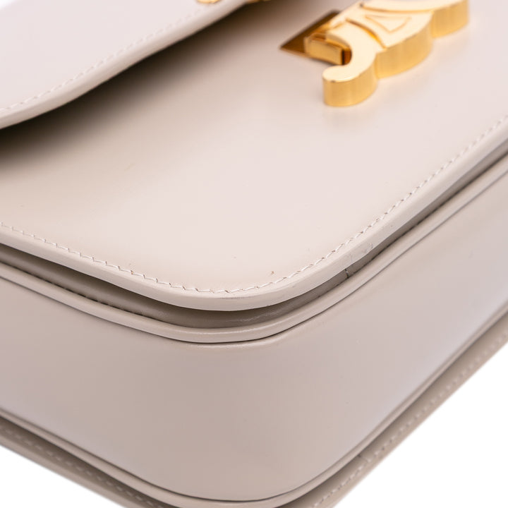 Classique Shiny Calfskin Triomphe Crossbody Brown - Gaby Paris
