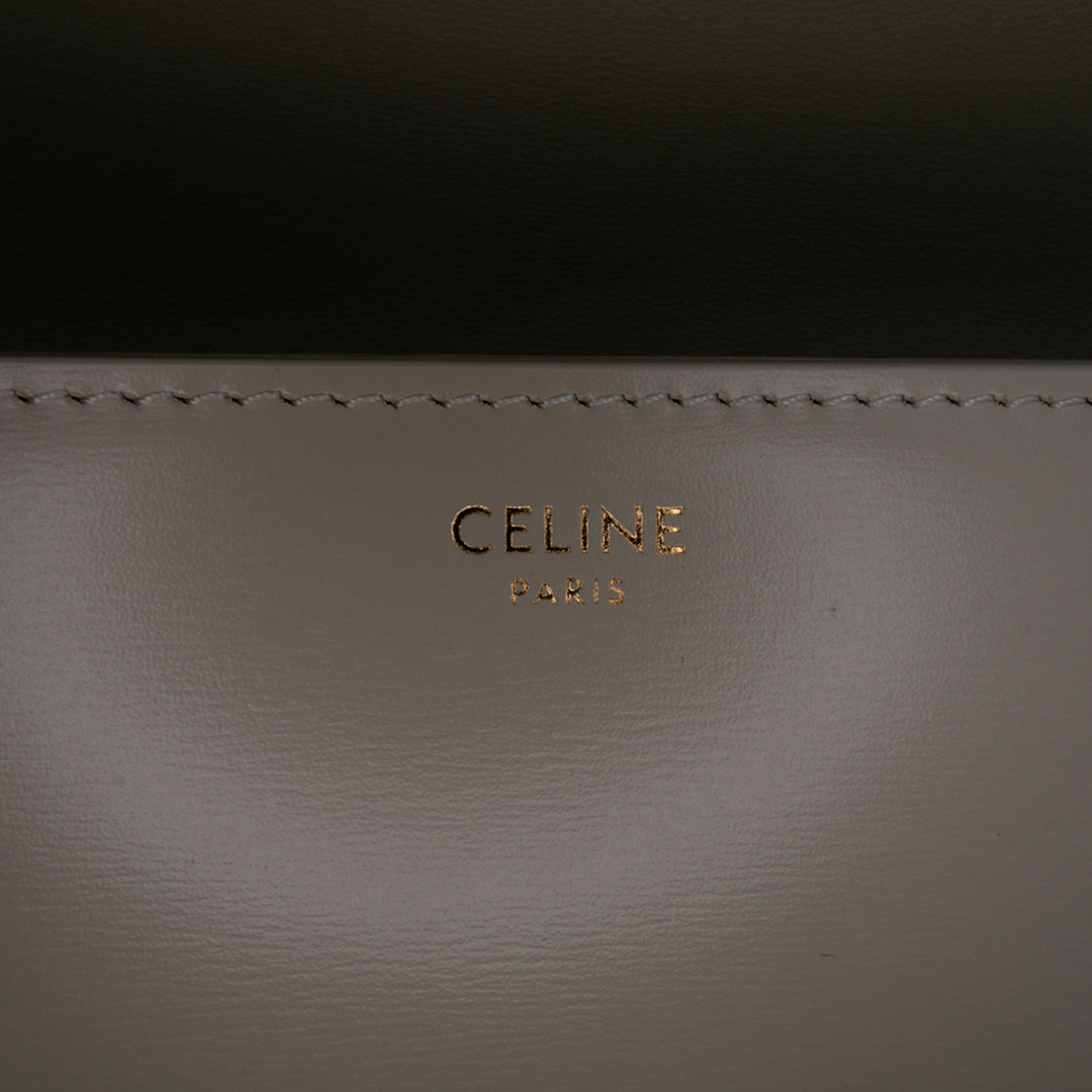 Classique Shiny Calfskin Triomphe Crossbody Brown - Gaby Paris