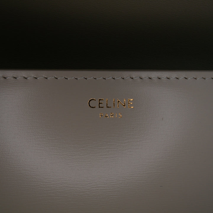 Classique Shiny Calfskin Triomphe Crossbody Brown - Gaby Paris