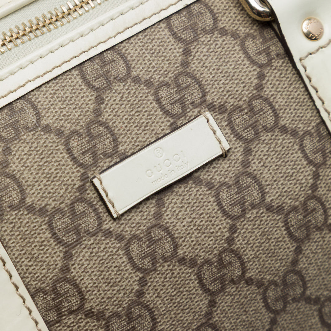 Gucci Sac à main Joy Boston GG Supreme Grand Blanc – vue 5 – GABY PARIS