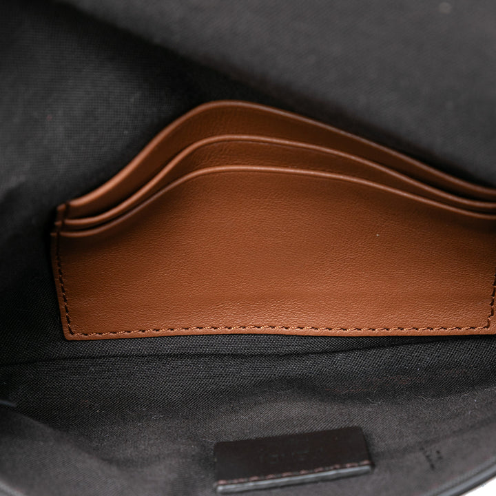Fendi Cuir Duo Baguette Sac porté croisé