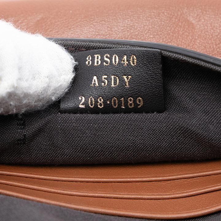 Fendi Cuir Duo Baguette Sac porté croisé