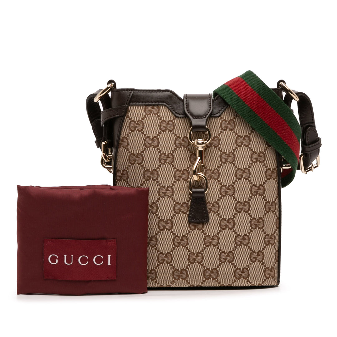 Gucci Mini GG Toile Web Bucket Sac