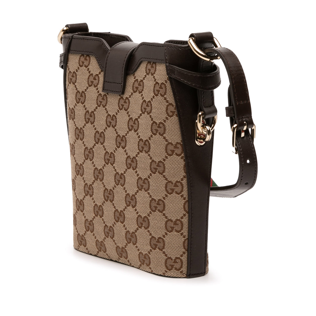 Gucci Mini GG Toile Web Bucket Sac