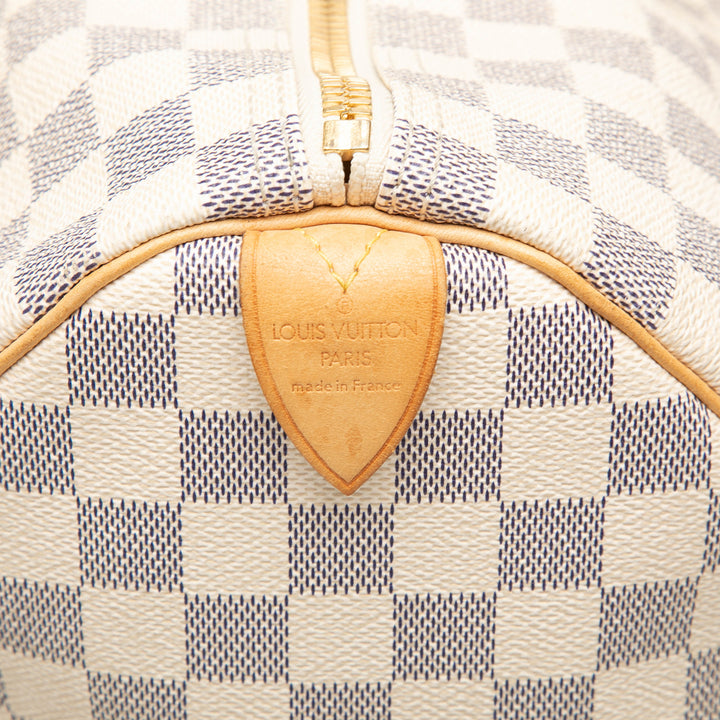 Louis Vuitton Sac de voyage Keepall 50 Damier Azur Blanc – vue 5 – GABY PARIS