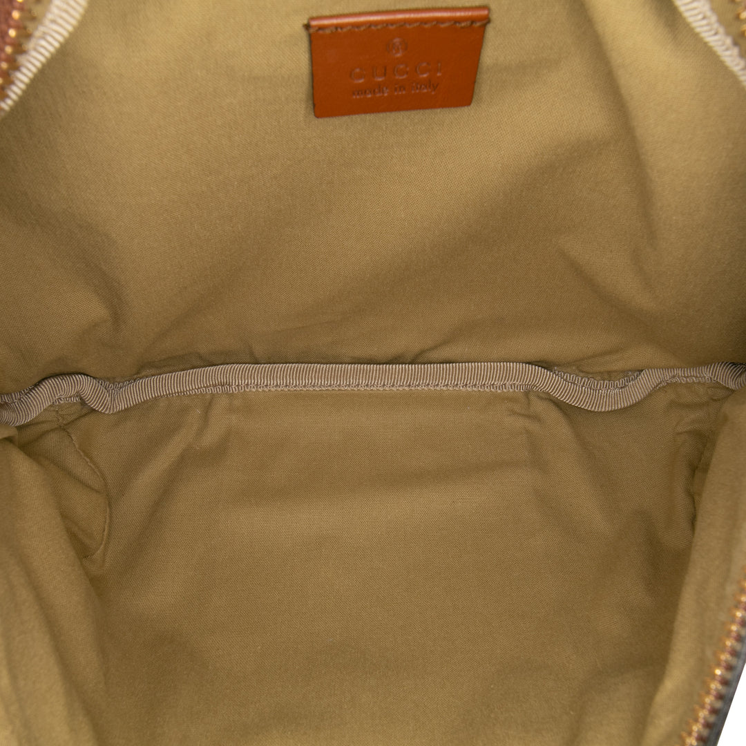 Canvas Web Belt Bag Brown - Gaby Paris