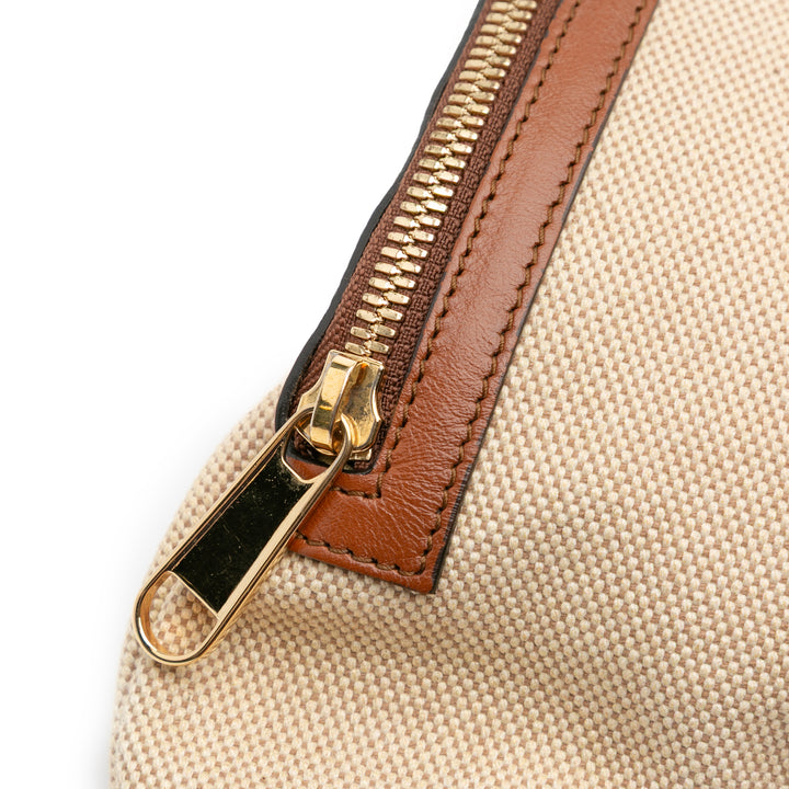 Canvas Web Belt Bag Brown - Gaby Paris
