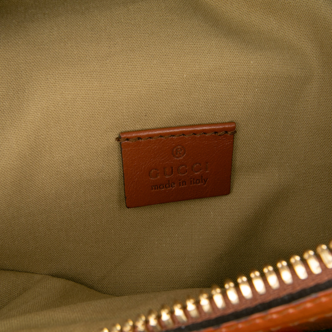 Canvas Web Belt Bag Brown - Gaby Paris