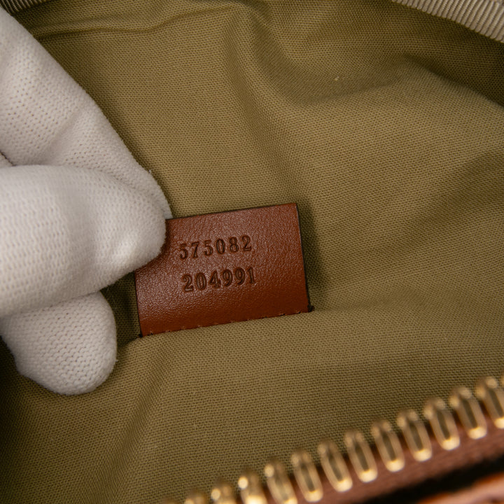 Canvas Web Belt Bag Brown - Gaby Paris
