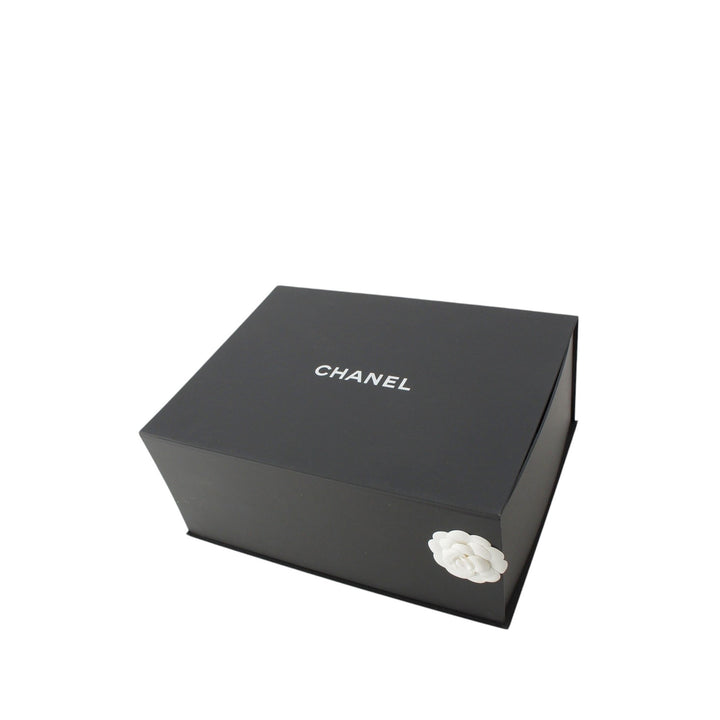 CC Matelassé Cabas chaîne Cuir caviar Noir