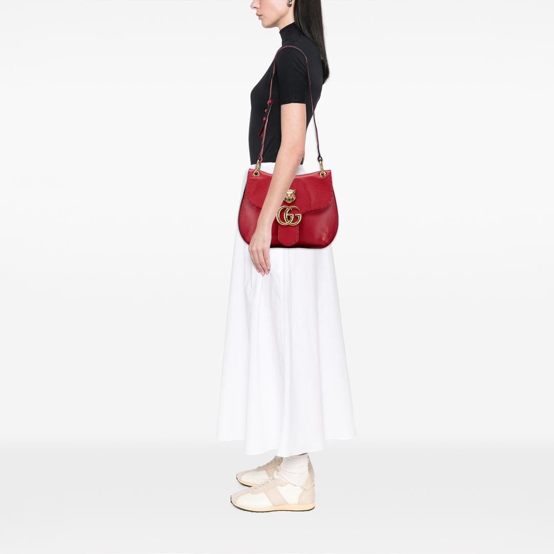 Gucci GG Marmont Cuir Animalier Sac porté croisé