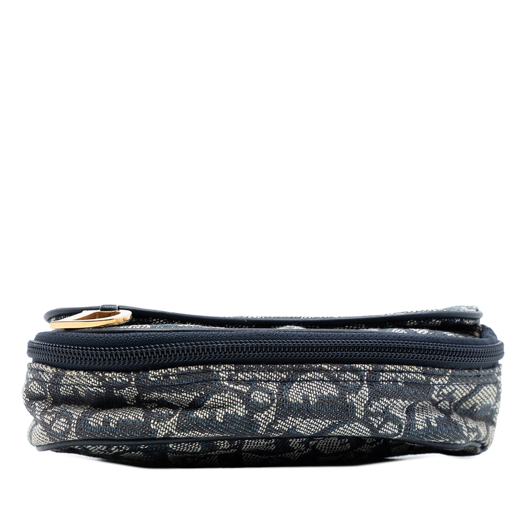 Dior Diorissimo Toile Saddle Pochette