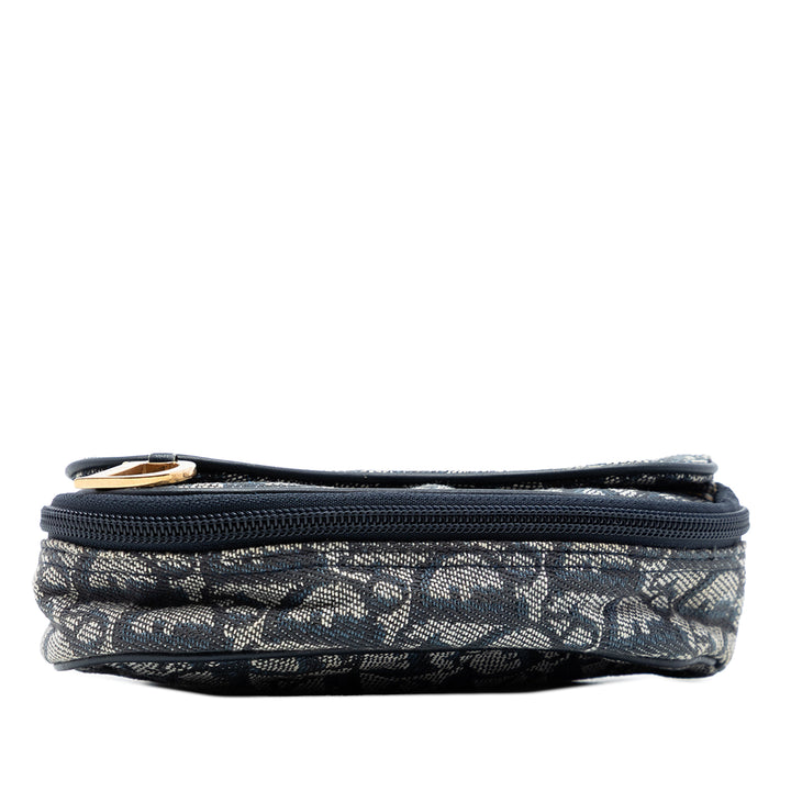 Dior Diorissimo Toile Saddle Pochette