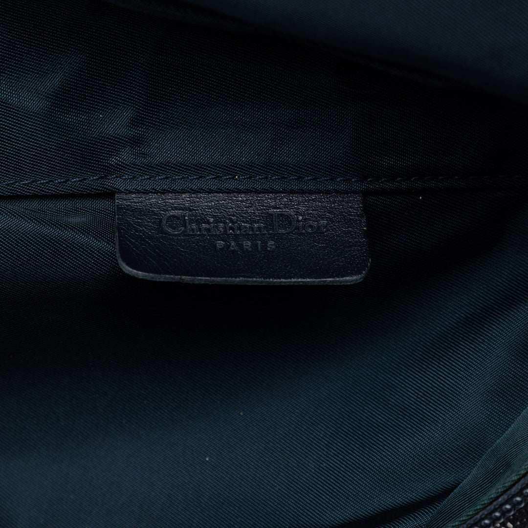 Dior Diorissimo Toile Saddle Pochette