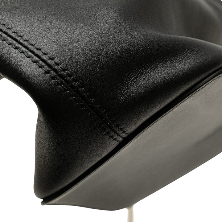Bvlgari Cuir Serpenti Forever Bucket Bag Noir