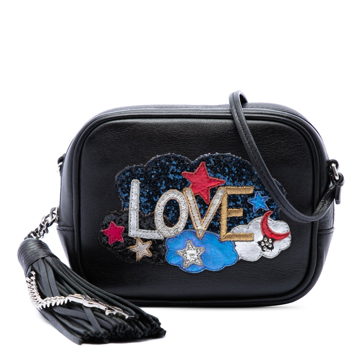 Saint Laurent Mini brodé Nappa Love Blogger Sac caméra