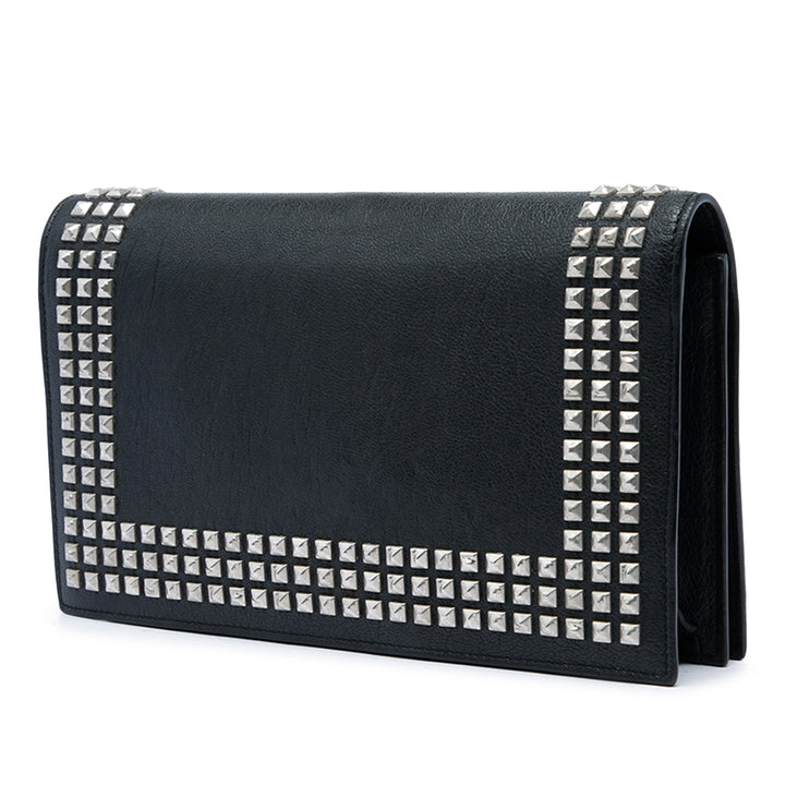 Saint Laurent Pochette clouté Noir – vue 2 – GABY PARIS