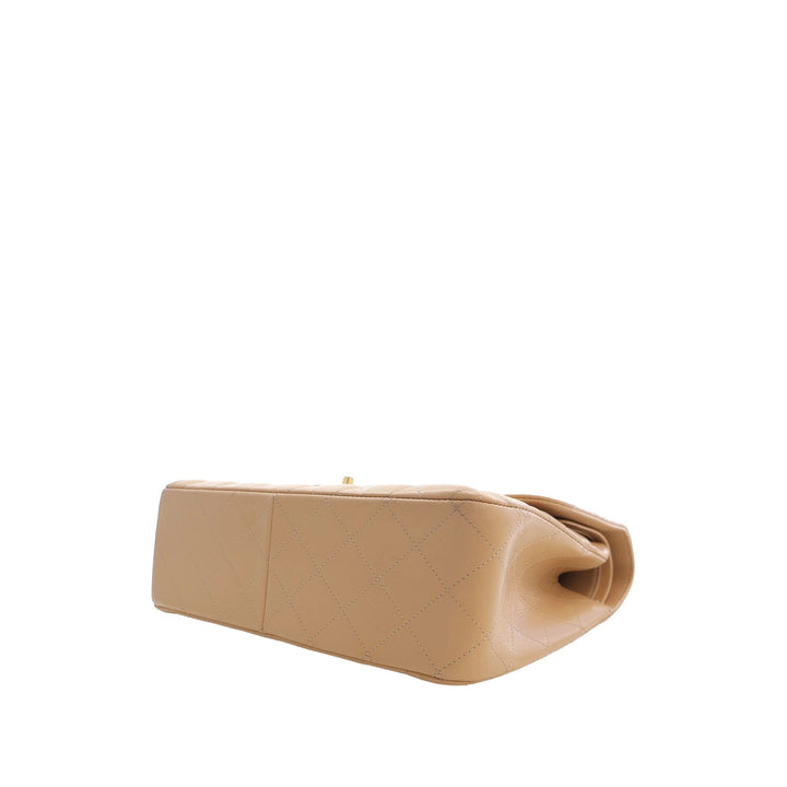 Chanel Sac porté épaule Classic Double rabat Jumbo Cuir caviar Beige – vue 15 – GABY PARIS