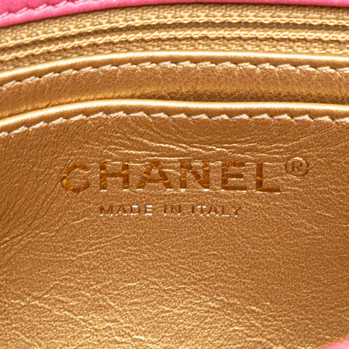 Chanel Mini Square Classic Cuir d’agneau Perle Crush Simple rabat