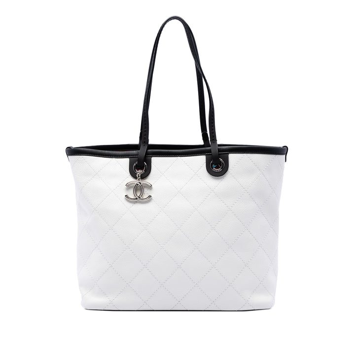 Chanel Cabas Matelassé Cabas Fever Cuir caviar Noir – vue principale – GABY PARIS