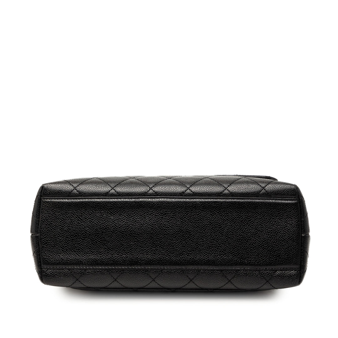 Chanel CC Matelassé Caviar Kelly sac à anse supérieure