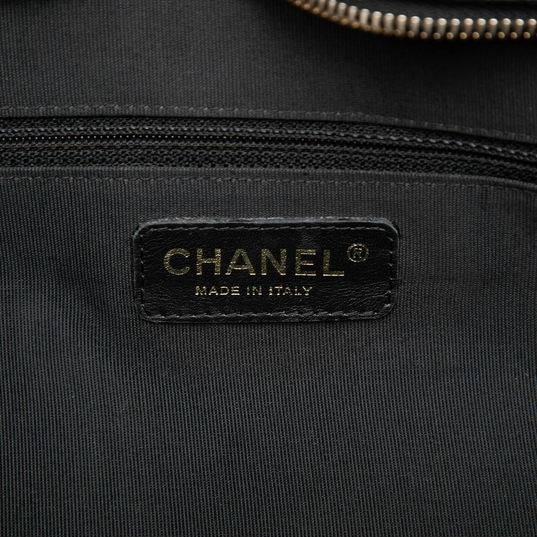 Chanel Large CC Matelassé Caviar Bowler Sac