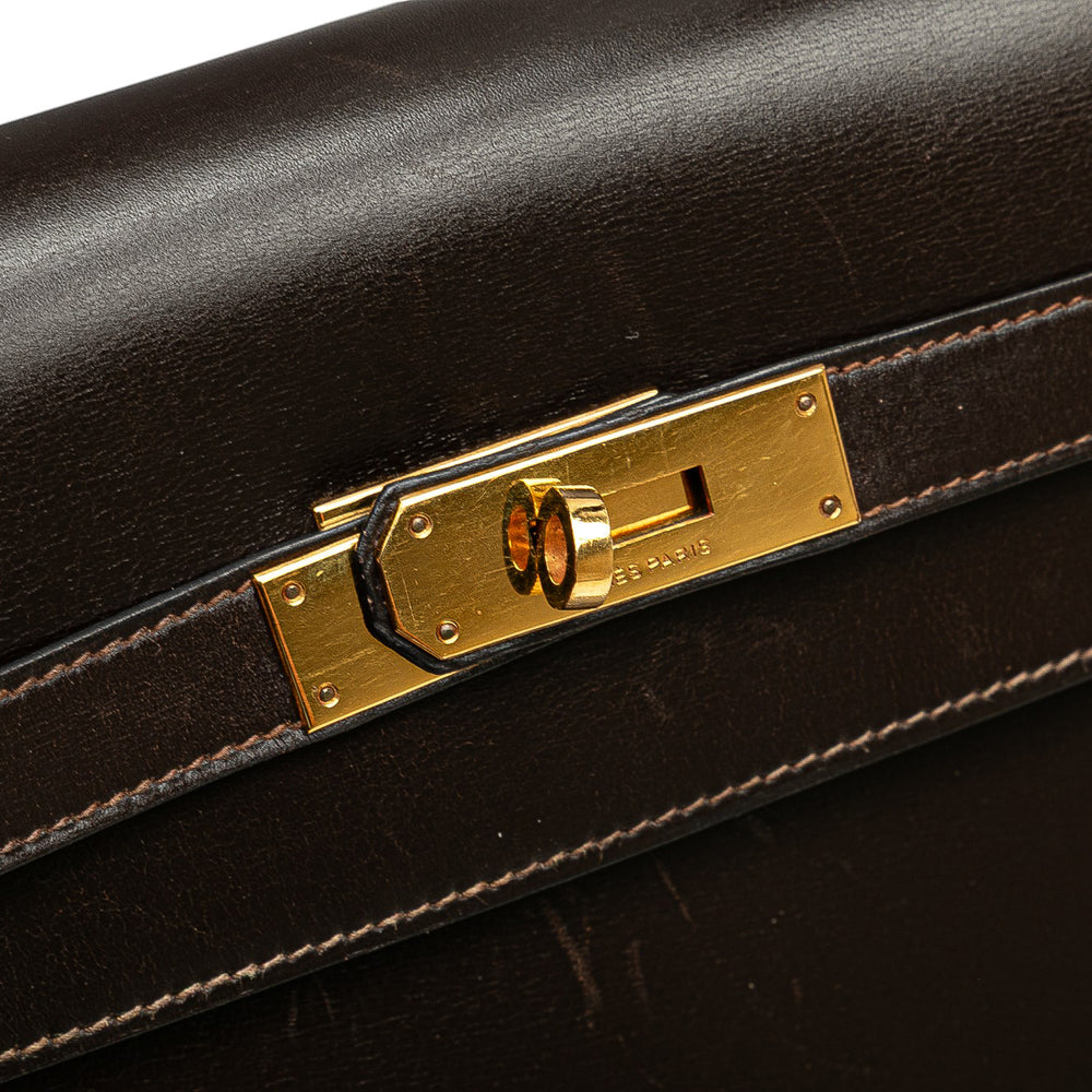 Box Calf Kelly Retourne 35 Brown - Gaby Paris