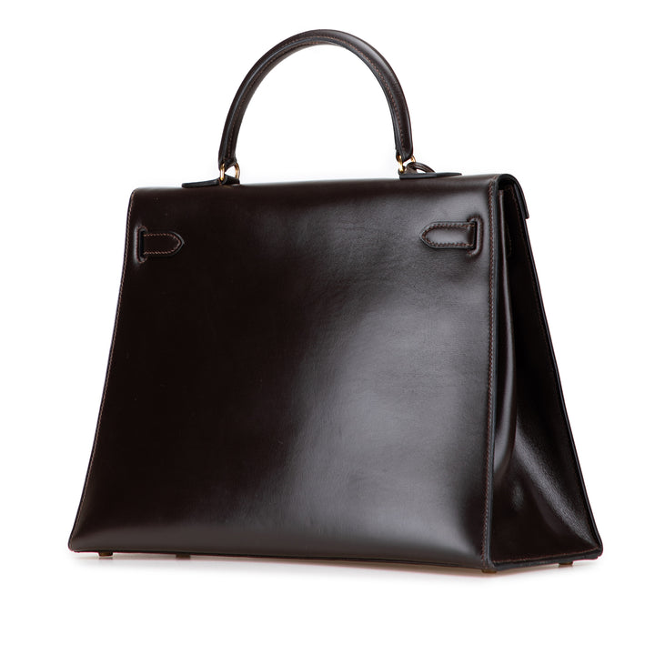 Box Calf Kelly Retourne 35 Brown - Gaby Paris