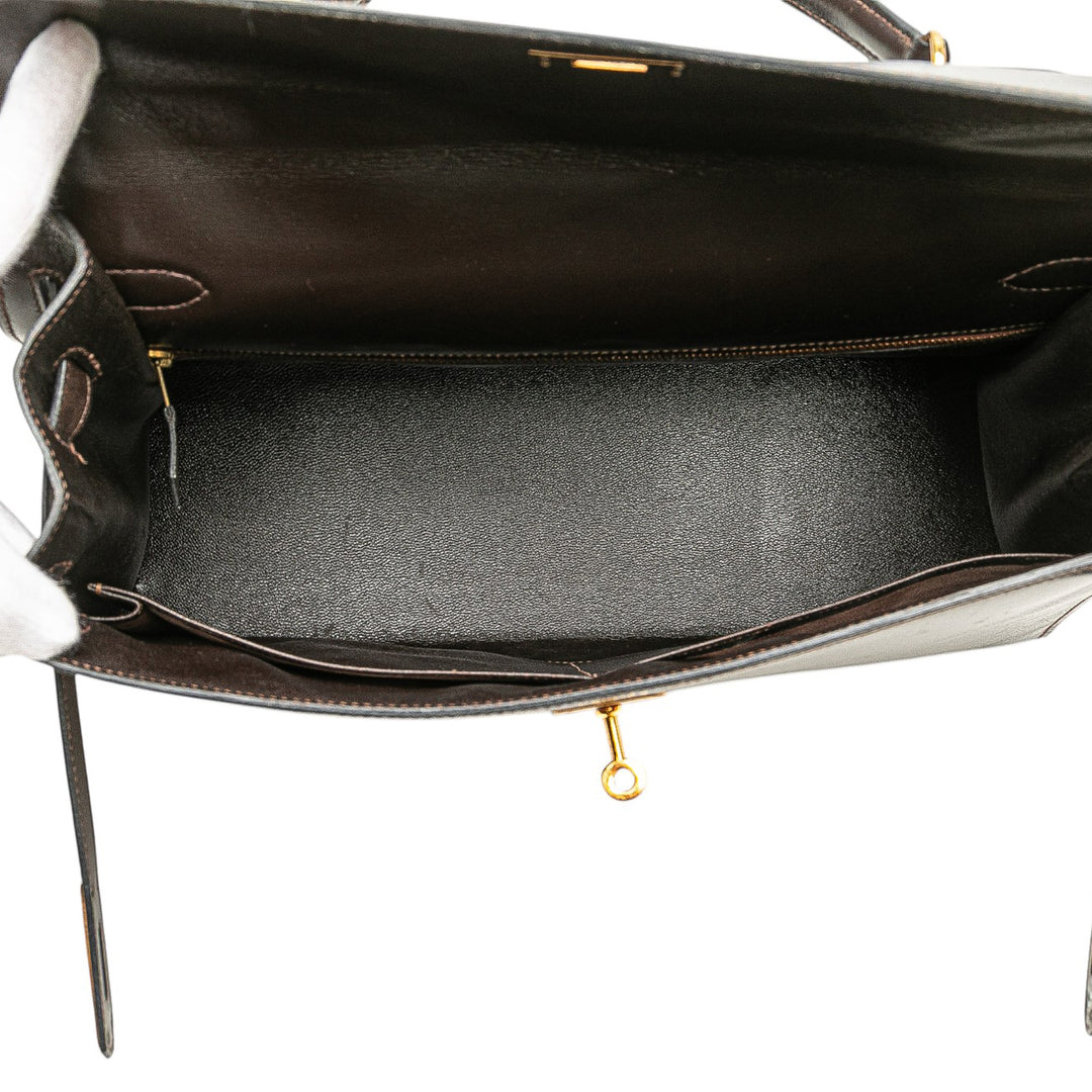 Box Calf Kelly Retourne 35 Brown - Gaby Paris