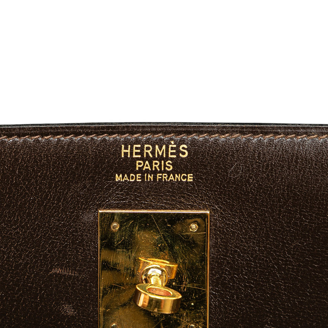 Box Calf Kelly Retourne 35 Brown - Gaby Paris