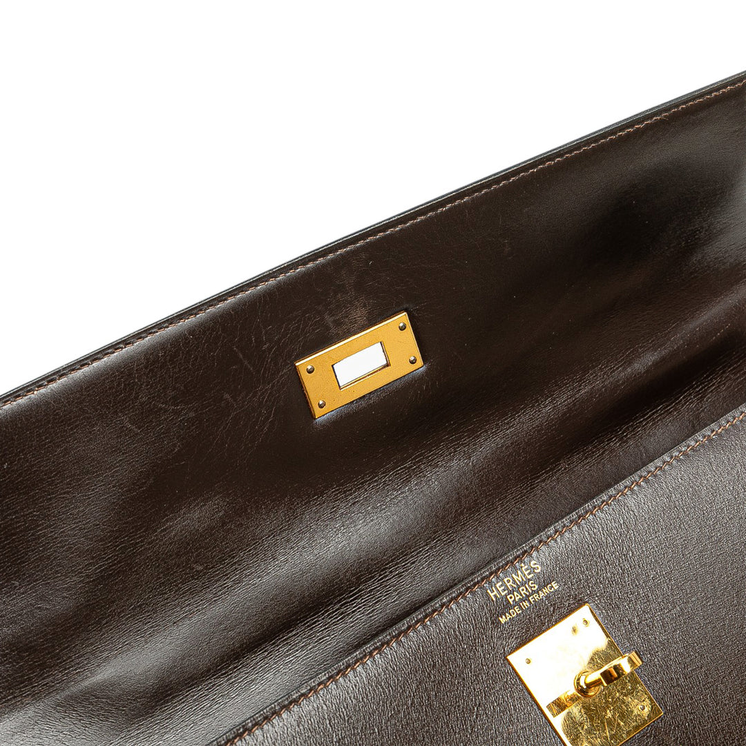 Box Calf Kelly Retourne 35 Brown - Gaby Paris