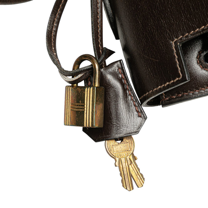 Box Calf Kelly Retourne 35 Brown - Gaby Paris