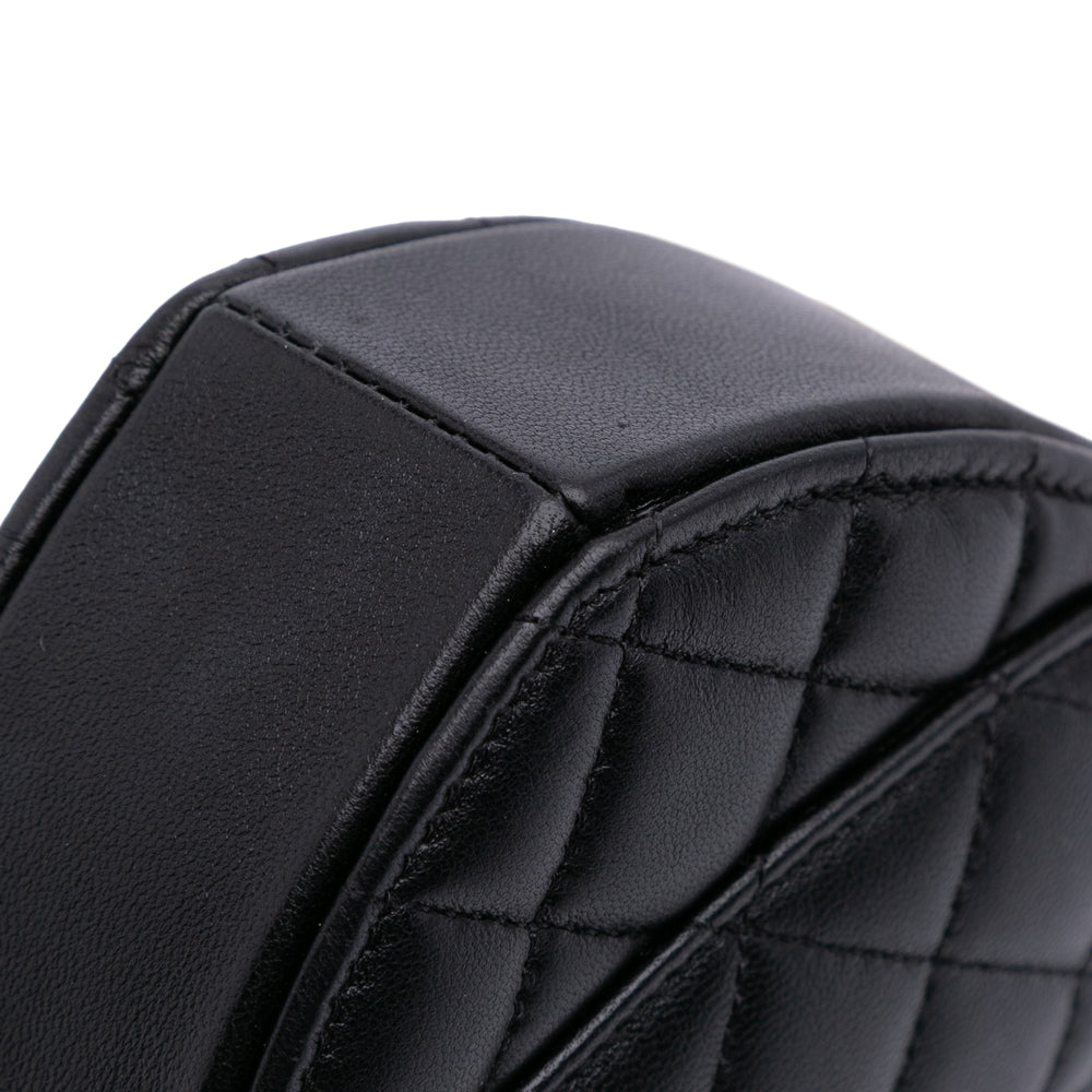 Mini Lambskin CC in Love Heart Crossbody Black - Gaby Paris