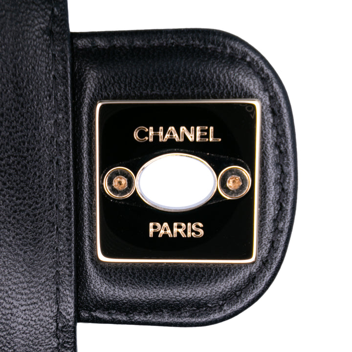 Mini Lambskin CC in Love Heart Crossbody Black - Gaby Paris