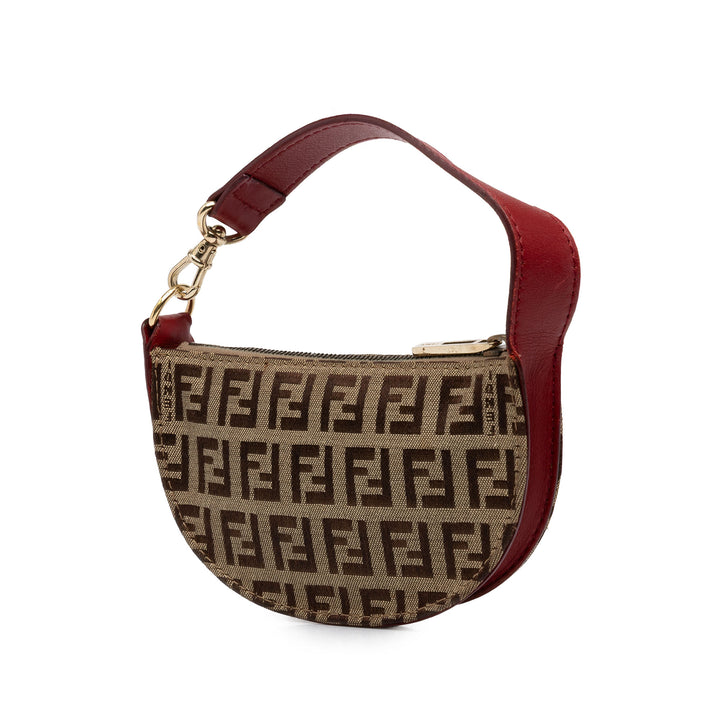 Fendi Sac à main Zucchino Half Moon Mini Beige – vue 2 – GABY PARIS