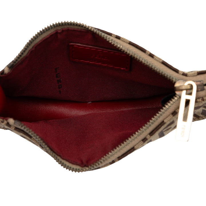 Fendi Sac à main Zucchino Half Moon Mini Beige – vue 4 – GABY PARIS
